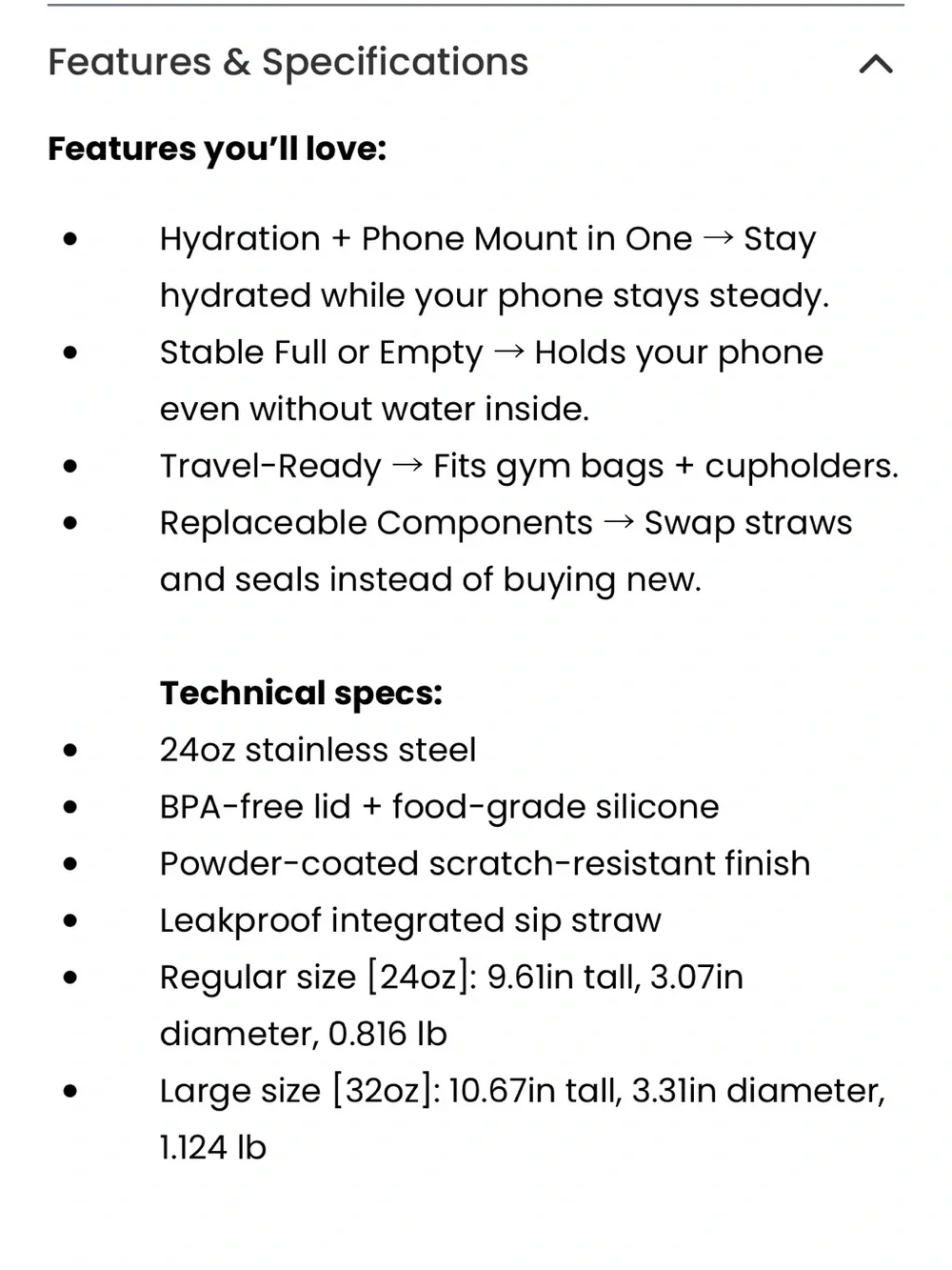 Ringo PRO Stainless Steel MagSafe Bottle - Silver